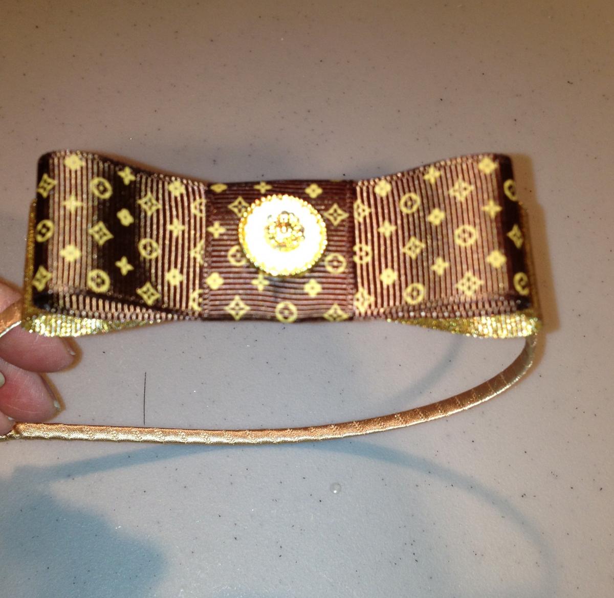 Louis Vuitton Inspired Tuxedo Headband on Luulla